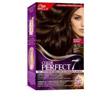 WELLA COLOR PERFECT 7 100% cobertura de canas 4/0-castaño medio