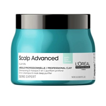 SCALP ADVANCED Anti-Fettigkeit 2-in-1 Shampoo & Maske Tiefenreiniger Ton 500 ml